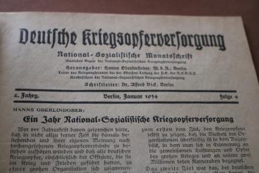 Preview: altes Heft - Deutsche Kriegsopferversorgung 1934